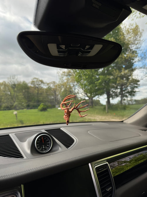 Mini Whitetail Deer Euro Mount - Copper Plated