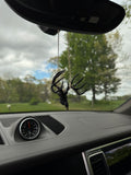 Mini Whitetail Deer Euro Mount - Blackout Edition